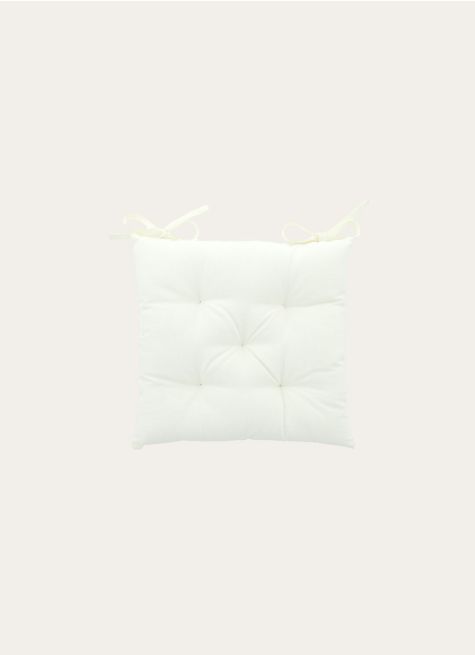 GALETTE DE CHAISE UNIE EN COTON