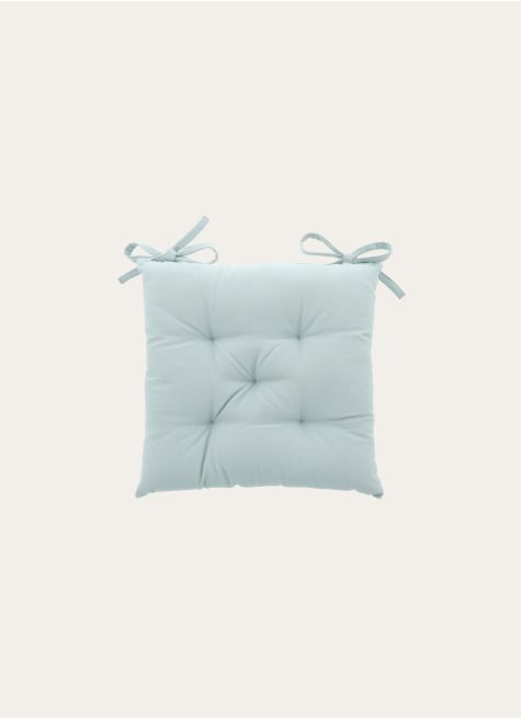 GALETTE DE CHAISE UNIE EN COTON