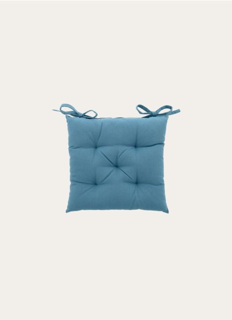 GALETTE DE CHAISE UNIE EN COTON