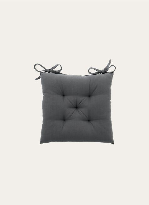 GALETTE DE CHAISE UNIE EN COTON