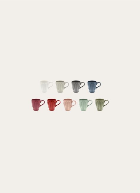 MUG CÔTELÉ EN FAÏENCE