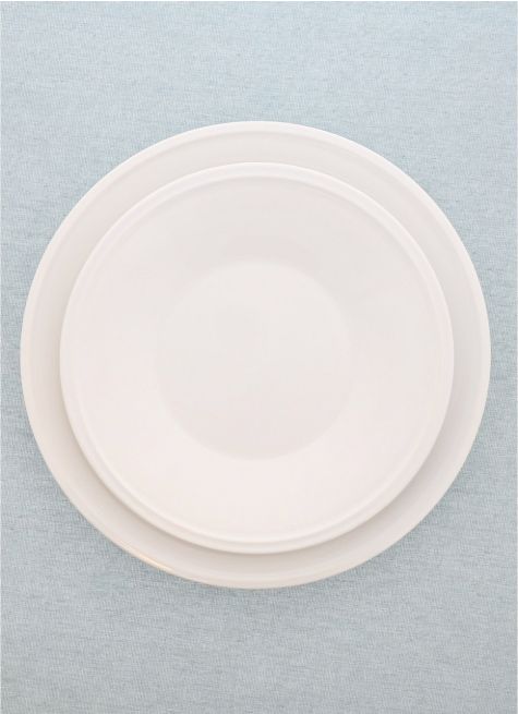 ASSIETTE PLATE UNIE EN FAÏENCE