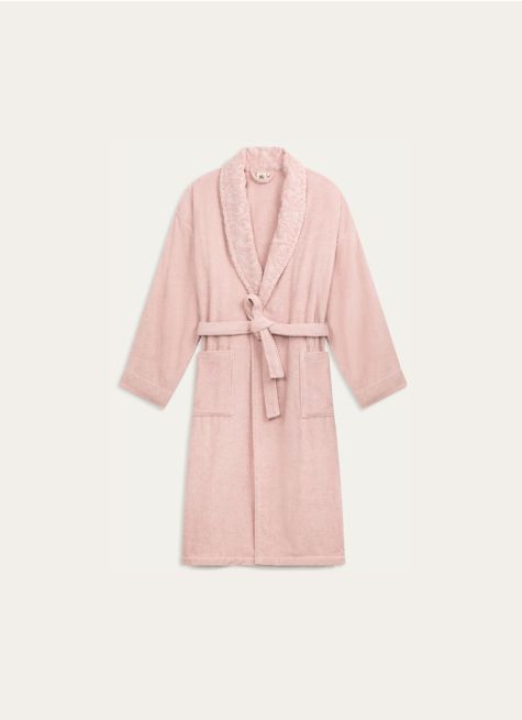 PEIGNOIR COL VELOURS CISELÉ