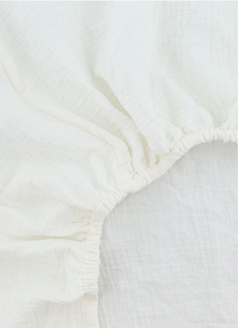 DRAP HOUSSE BÉBÉ EN GAZE DE COTON