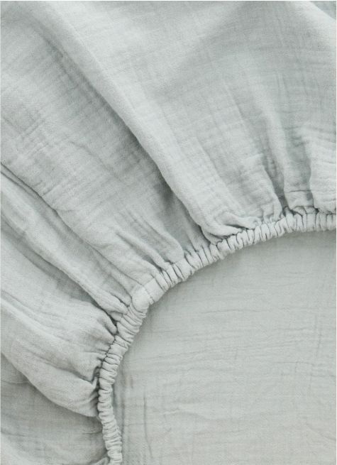 DRAP HOUSSE BÉBÉ EN GAZE DE COTON