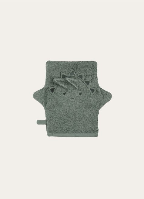 GANT DE TOILETTE EN COTON DINOSAURE