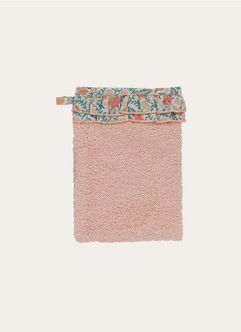 GANT DE TOILETTE EN COTON FLEURS INDIENNES 400GR