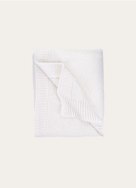 PLAID EN COTON EN MAILLE