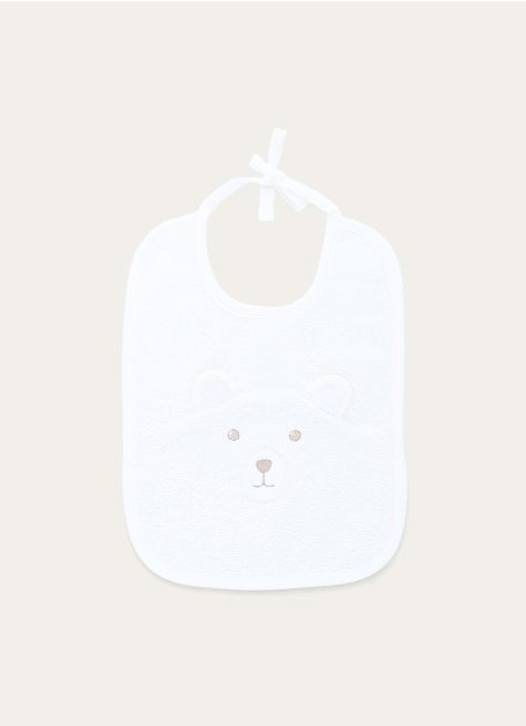BAVOIR EN COTON ÉPONGE TÊTE D'OURS AVEC OREILLES