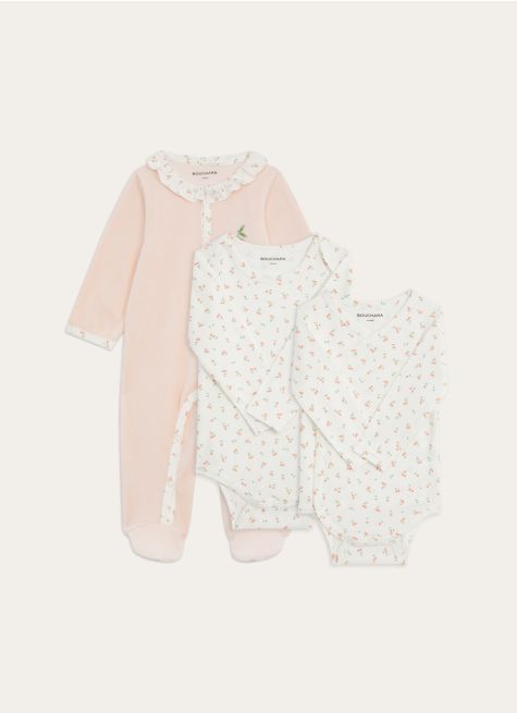 ENSEMBLE GRENOUILLÈRE ET BODY CERISES
