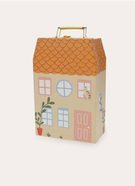 VALISETTE EN CARTON EN FORME DE MAISON