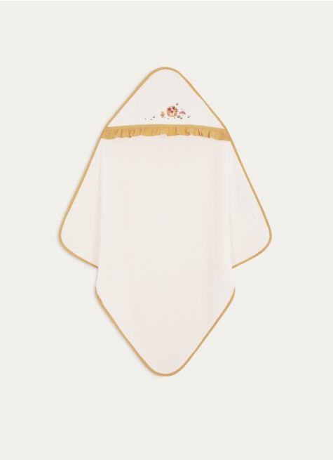 SET CAPE DE BAIN ET GANT DE TOILETTE EGLANTINE
