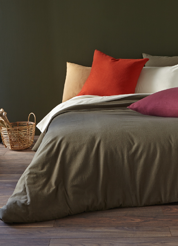 housse de couette en flanelle de coton